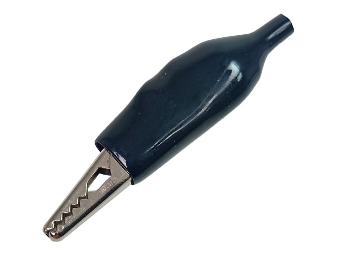 Měřicí krokodýlek 60mm černý