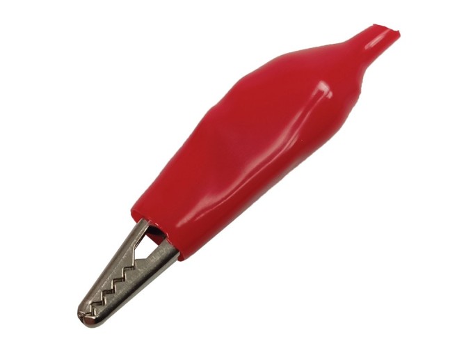 Měřicí krokodýlek letovací červený 60 mm