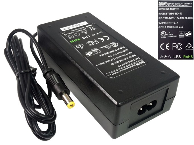 Univerzální impulzní napáječ 24V / 2.7A s konektorem 5.5x2.1mm