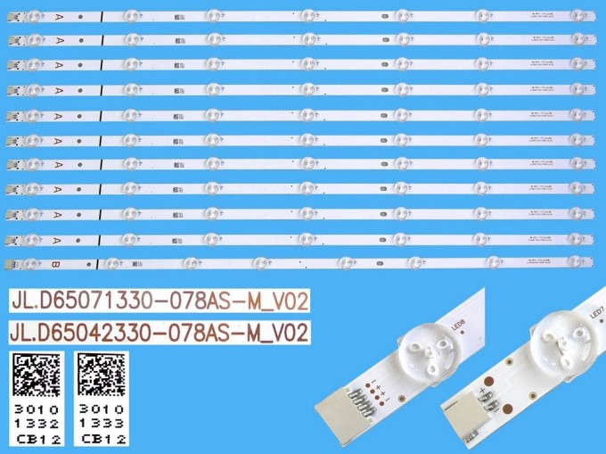 LED podsvit 707mm sada pro televizory Vestel 23548234 - 11 kusů