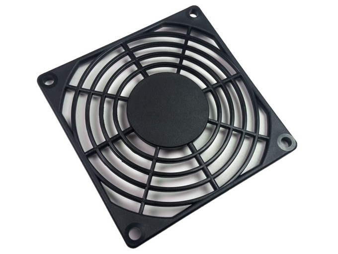 Plastová mřížka ventilátoru 80x80mm PB-08