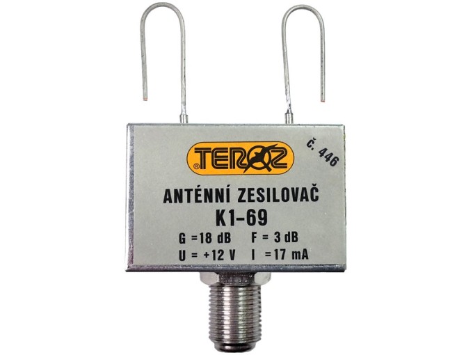 Anténní zesilovač DVB-T / DVB-T2 16dB TEROZ č.446