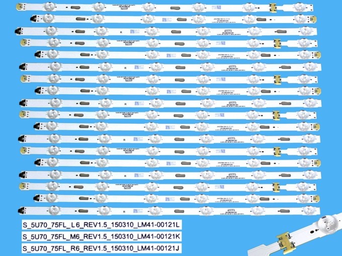 LED podsvit 1560mm sada pro Samsung 75" TV - 18 pásků