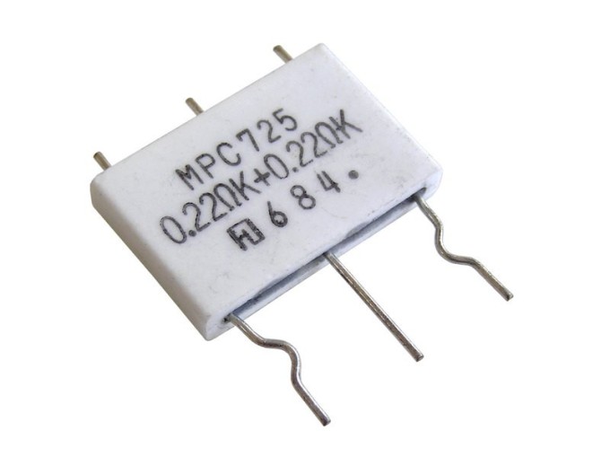 TR5 2x0R22 5W Axiální Rezistor