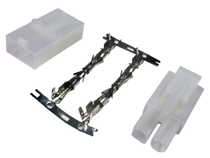 Napájecí konektor Tamiya 2 piny 6,2mm - pár