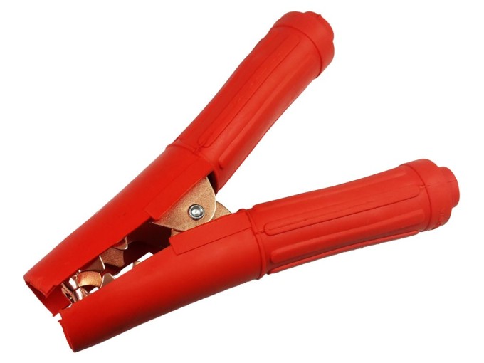 Krokosvorka Imax 500A pro autobaterie, izolovaná, 165mm, červená