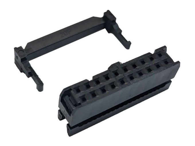 Pozlacená prořezávací zásuvka 20 pin pro plochý kabel