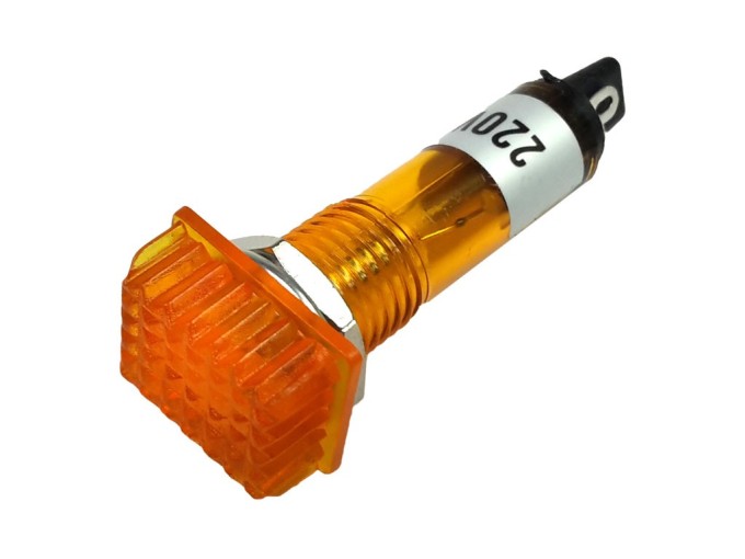 Oranžová kontrolka s doutnavkou 230V AC