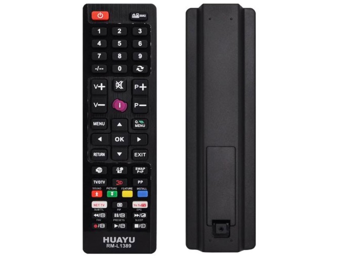 Univerzální dálkový ovladač HUAYU RM-L1389 za RC4558 Vestel