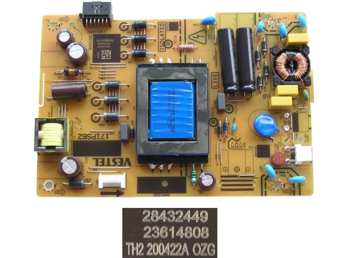 LCD modul zdroj 17IPS62 / SMPS napájecí deska Vestel 23614808