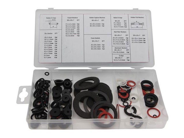 Sada těsnění a O-kroužků 125 ks