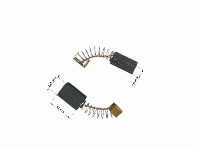 Uhlíky do elektromotorů 6.9 x 10.9 x 17.0 mm, balení 2 ks, 471089