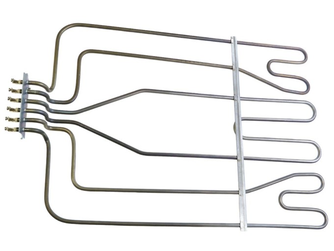 Topné těleso 3x670W ALBA dolní, nerezová ocel