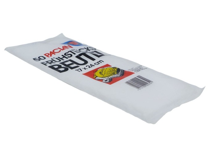 Mikrotenové svačinové sáčky 17 x 24 cm - 50 ks