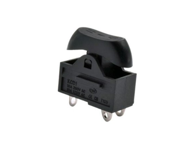 Třípolohový kolébkový spínač pro fén KCD1