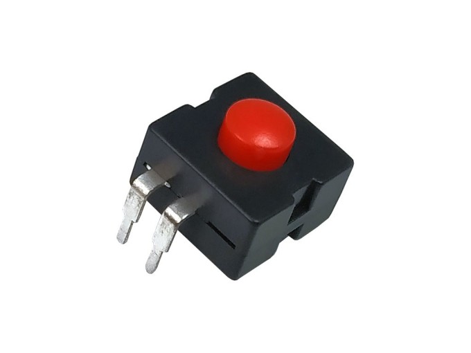 Mikrospínač KAN s aretací červený
