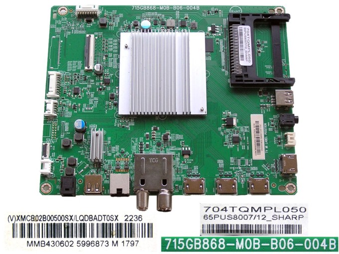 Základní deska Philips XMCB02B00500SX/LQDBADT0SX pro LCD LED TV