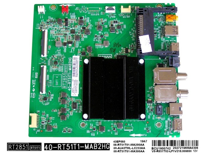 Základní deska LCD LED TCL 08-RT51T01-MA200AA / Main board 40-RT51T1-MAB2HG
