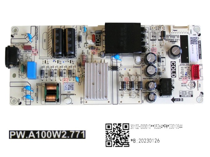 LCD Modul Zdroj TCL 30102-000010 / SMPS Power Supply Board PW.A100W2.771