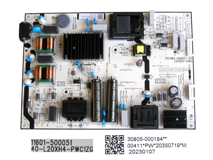 LCD Zdrojový Modul TCL 30805-000184 / SMPS Power Supply Board 40-L20XH4-PWC1ZG