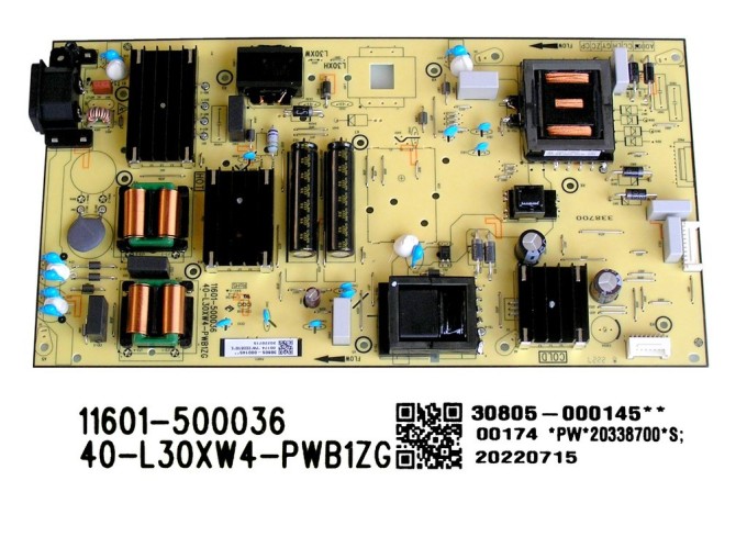 LCD Power Supply Board TCL 30805-000145 / SMPS 40-L30XW4-PWB1ZG