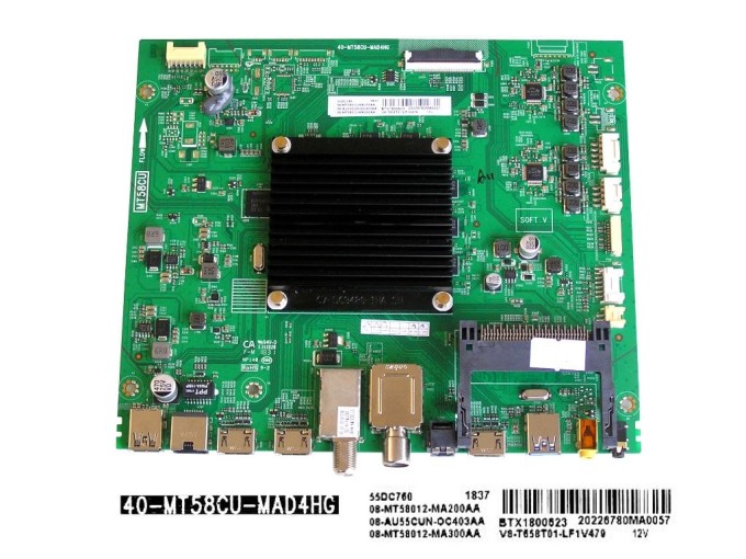 Základní deska LCD LED TCL 08-MT58012-MA200AA / Main board 40-MT58CU-MAD4HG