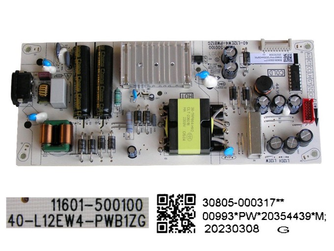 LCD Zdrojový Modul TCL 30805-000317 - SMPS Power Supply Board 40-L12EW4-PWB1ZG