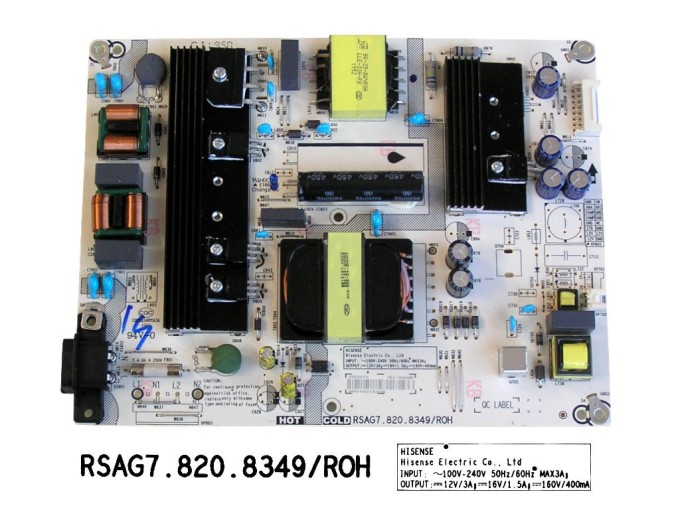 LCD Modul Zdroj Hisense H43B7500 - SMPS Power Unit RSAG7.820.8349/ROH