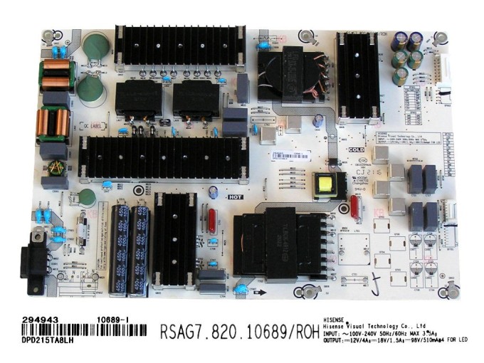LCD zdroj Hisense 75A7GQ - SMPS power unit RSAG7.820.10689/ROH