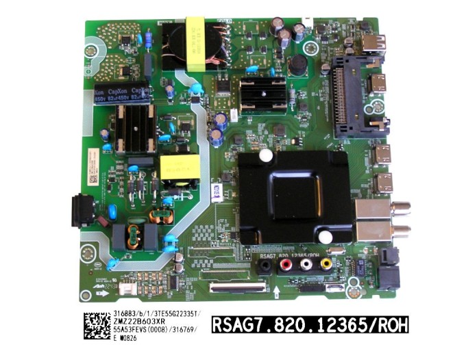 LCD modul základní deska Hisense 55A6BG - main board 55A53FEVS (0008)