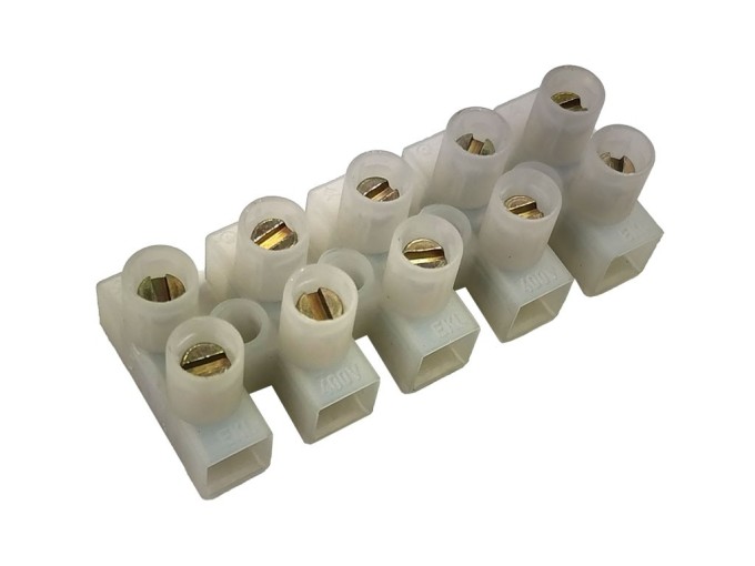 Řadová svorkovnice 5 pin transparentní 4.0mm²