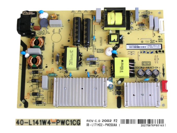 LCD modul zdroj TCL 08-L171HD2-PW200AA / SMPS power supply board 40-L141W4-PWC1CG