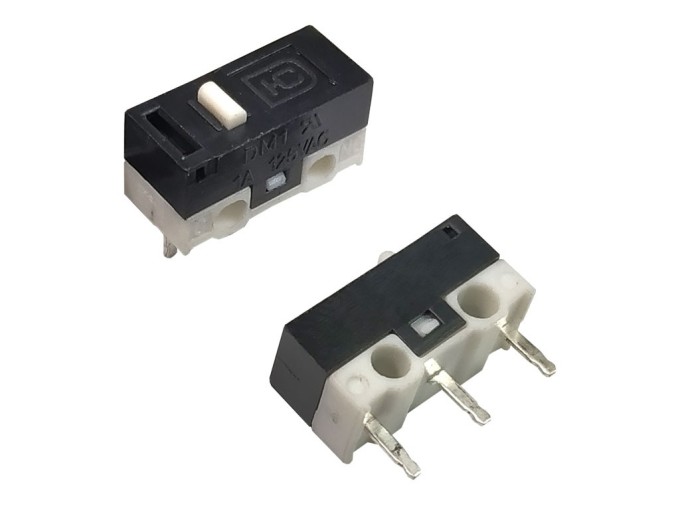 Mikrospínač DM-03S00P SNAP ACTION pro plošné spoje