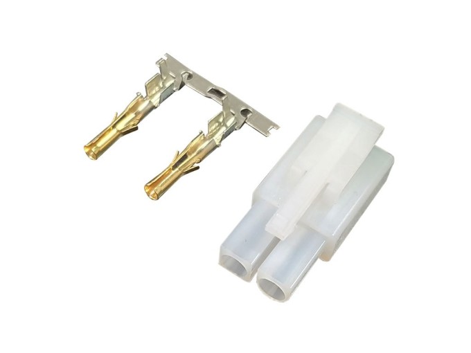 Napájecí konektor Tamiya, samice, 2 piny, zlacený, 6,2mm