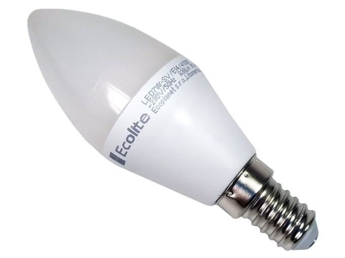 LED žárovka Ecolite E14 7W 4100K 580lm