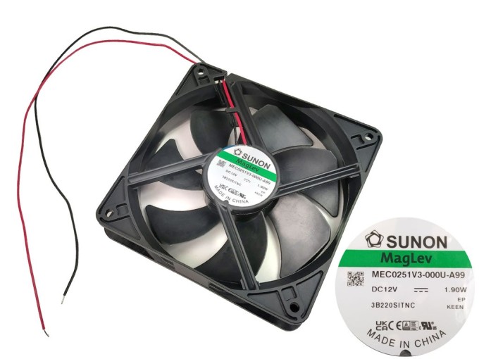 Axiální ventilátor Sunon MEC0251V3-000U-A99 120x120x25mm 12V