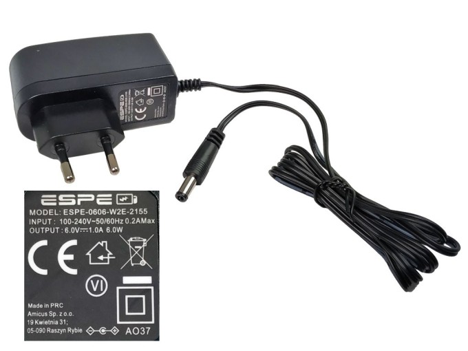 Univerzální impulzní napáječ 6V / 1A s konektorem 5,5x2,5mm