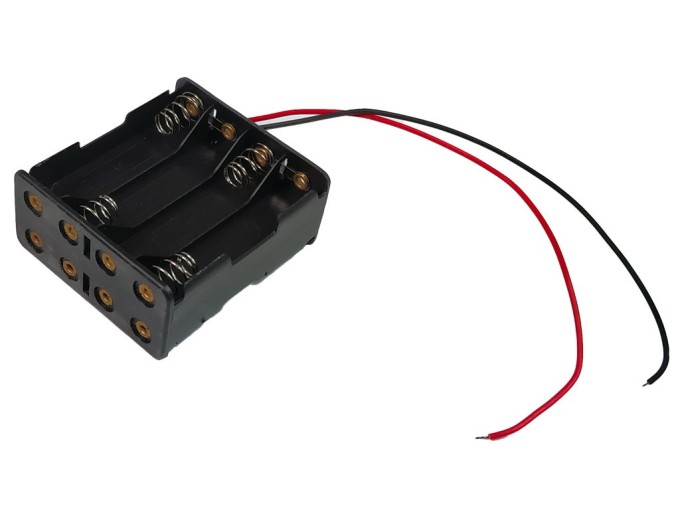 Pouzdro na baterie 8x AAA se sériovým zapojením