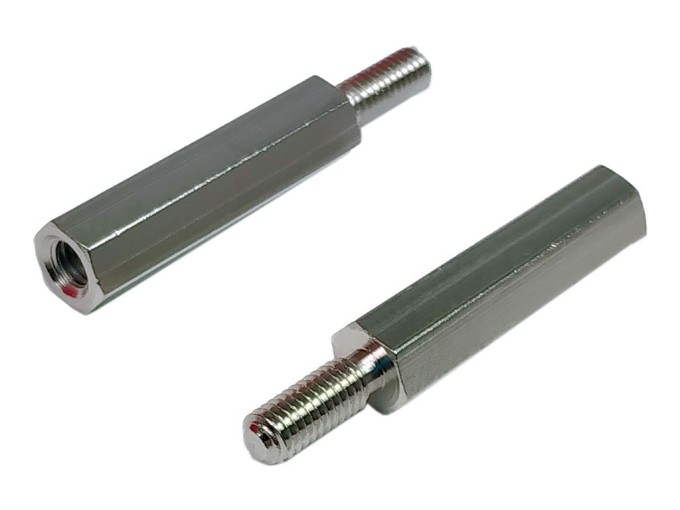 Kovový šestihranný distanční sloupek M3, délka 20 mm