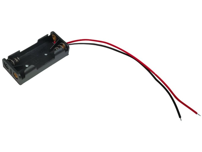 Pouzdro na baterie 2x AAA s vývodem vodiče