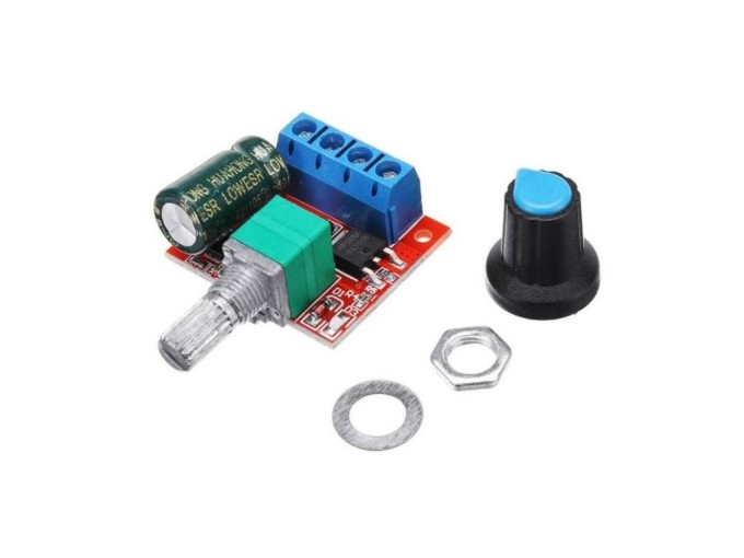 PWM regulátor otáček pro stejnosměrné motory 5-35V 5A