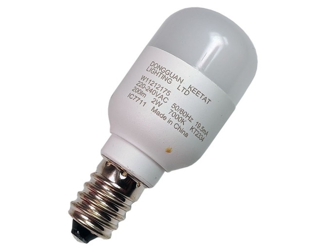 Žárovka E14 do ledničky, studená bílá, 2W