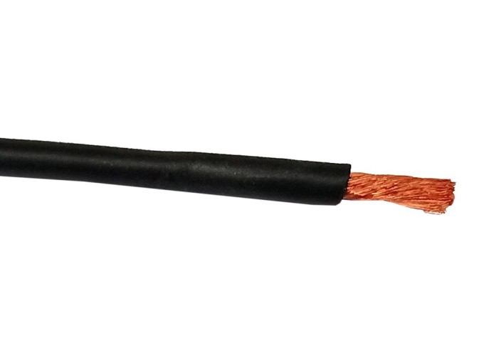 Silikonový kabel 1.5mm² s měděným jádrem - metráž černý