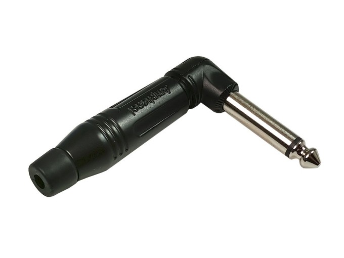 Konektor JACK 6.3mm mono úhlový 90° - AMPHENOL