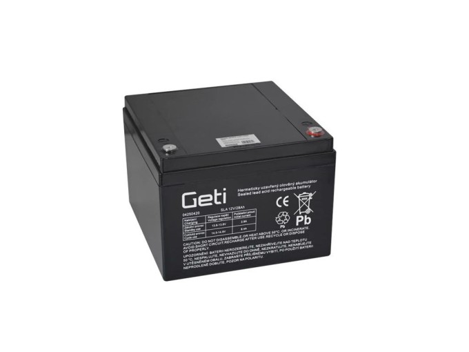 Olověný akumulátor 12V 28Ah AGM - Geti