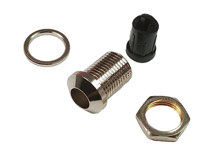 Kovový niklovaný držák LED diody 5mm PLED-50