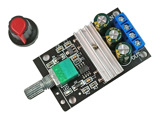 PWM regulátor otáček pro stejnosměrné motory 6-28V 3A