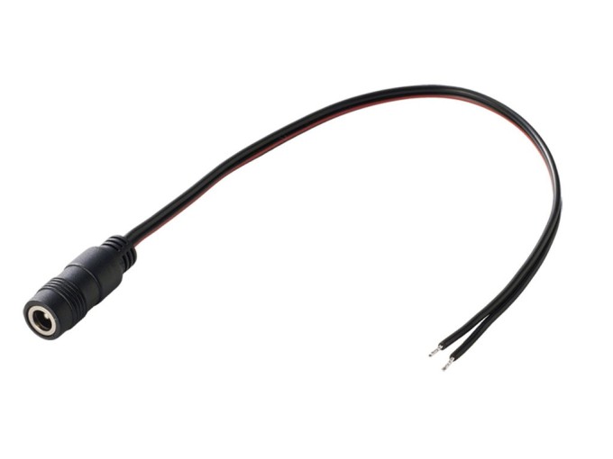 Napájecí prodlužovací kabel 0.2m s konektorem 5.5x2.1mm
