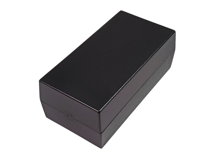 Dvoudílná plastová krabička KP 35C - černá, ABS