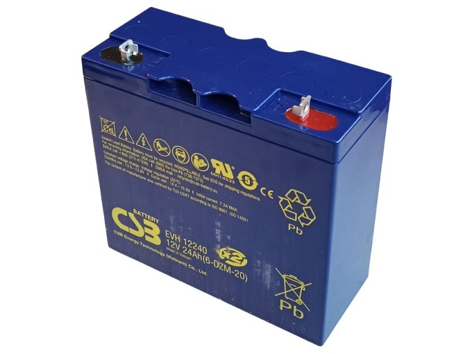 Olověný akumulátor 12V 24Ah CSB EVH12240B3